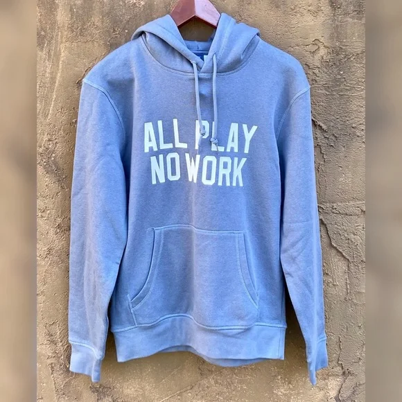 H&M Tops Hm Gray All Play No Work Sweatshirt Hoodie Unisex Sz